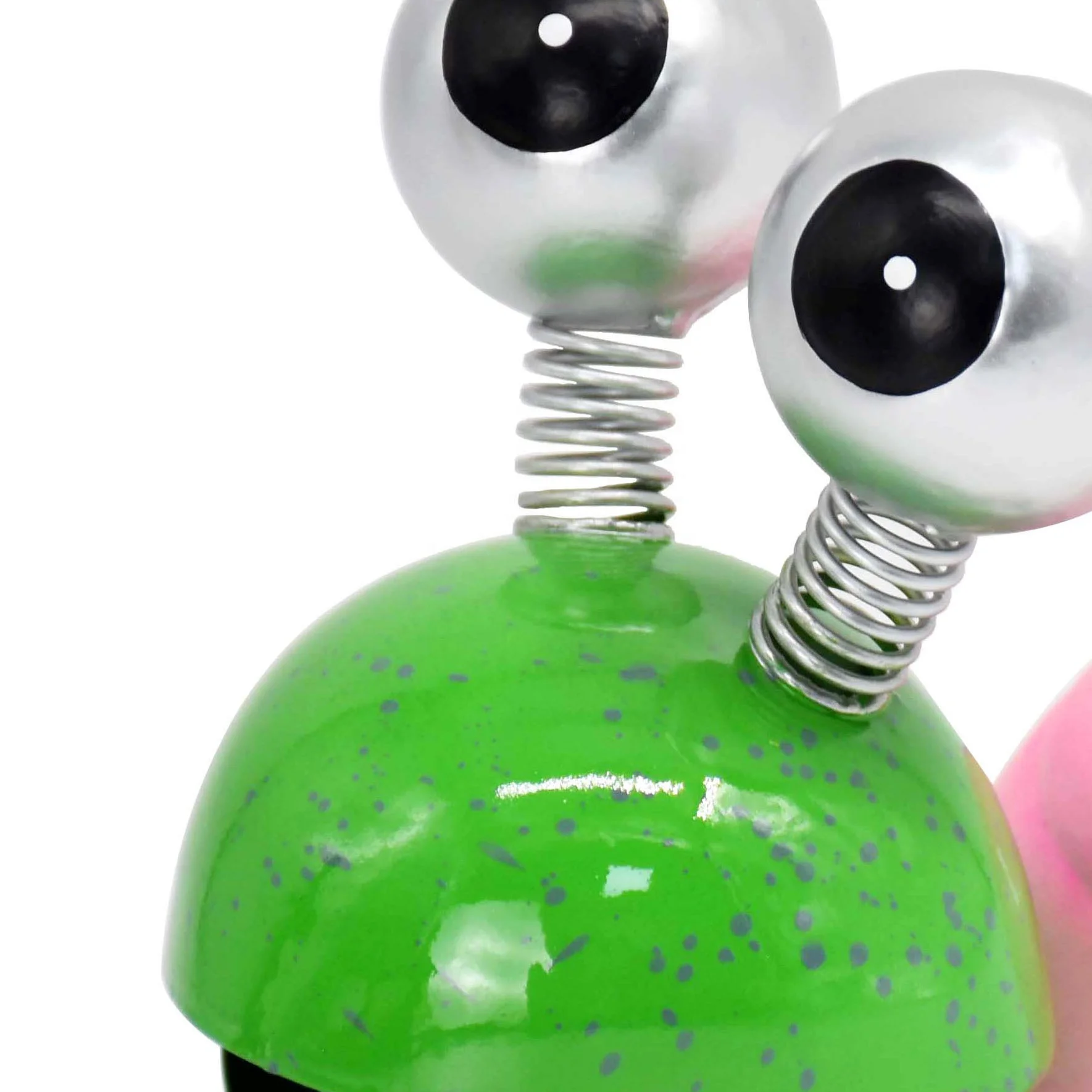 CidarGift Metal Snail Garden Decor Metal Standing Green Snail Shape For Garden