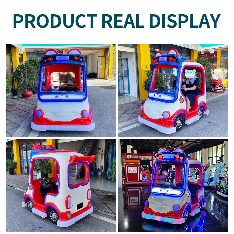 Haojile amusement equipment ride on car for kids indoor playground gogo bus in shopping mall