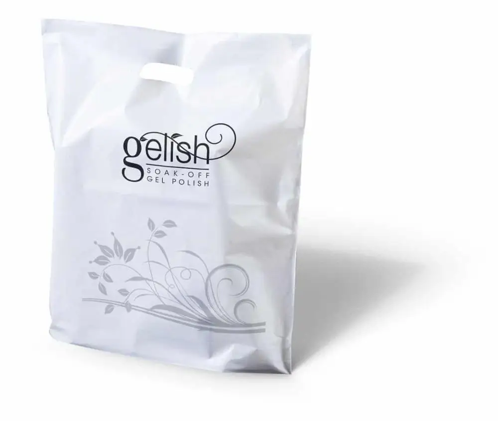 
Biodegradable Custom Design Shopping Packaging Die Cut Bag Merchandise Handle Plastic Bags With logo Print 