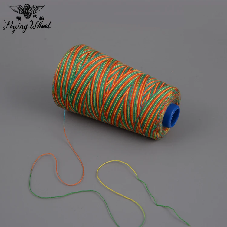Hot Sale Rainbow Thread Decorative Thread Multicolour Polyester Sewing Thread for Decorative Sewing