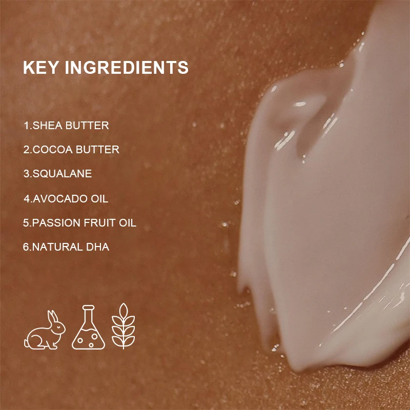 Factory Private Label Natural Ingredients  Lotion Accelerator Tanning Cream For Solarium