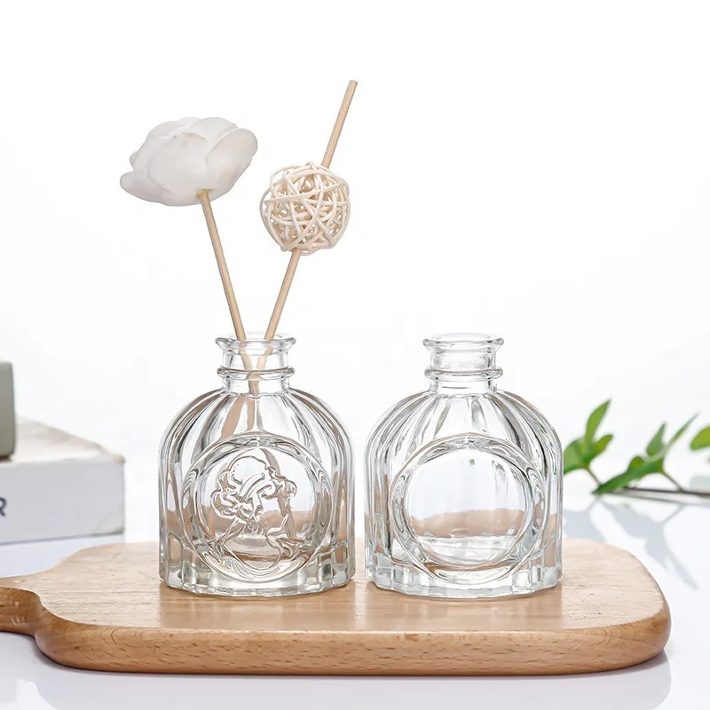 Reed Diffuser Bottles Empty Glass Diffuser Jars 100 Ml Refillable Fragrance Essential Oil Diffuser Container