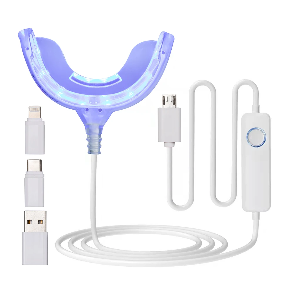 2024 New 4-in-1 Smart Phone/USB Type C Portable Blue Light Dental Whitening Teeth Lamp Multi-Purpose Teeth Whitening Accessories