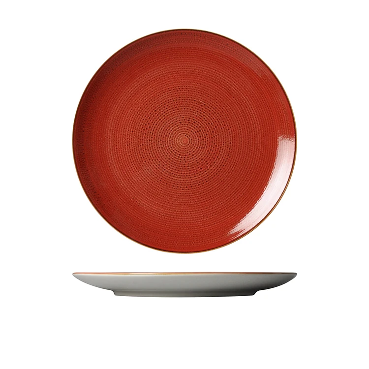 Chaozhou Manufacturer Durable Material Tableware On-glazed  Ceramic Dinner Plate