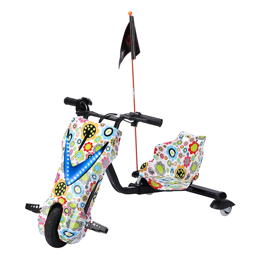 3 wheel Kids Scooter Drift Kart Aluminum Alloy Drift Trike Electric Scooters