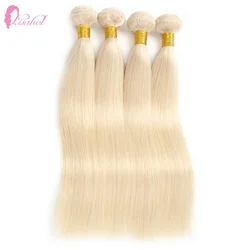 LISAHOT Low Price Thin Weft Raw Remy Cuticle Aligned Straight Russian 613 Blonde Virgin Hair Bundle For Black Women