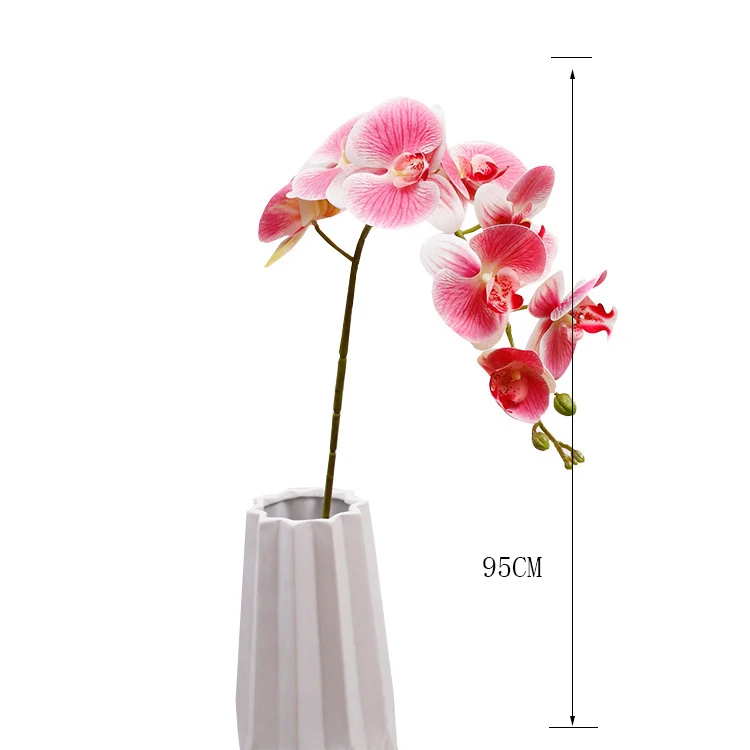 Имитация на ощупь приклеенные клипсы 3D9 фаленопсис свадебное украшение для дома Цветочная композиция