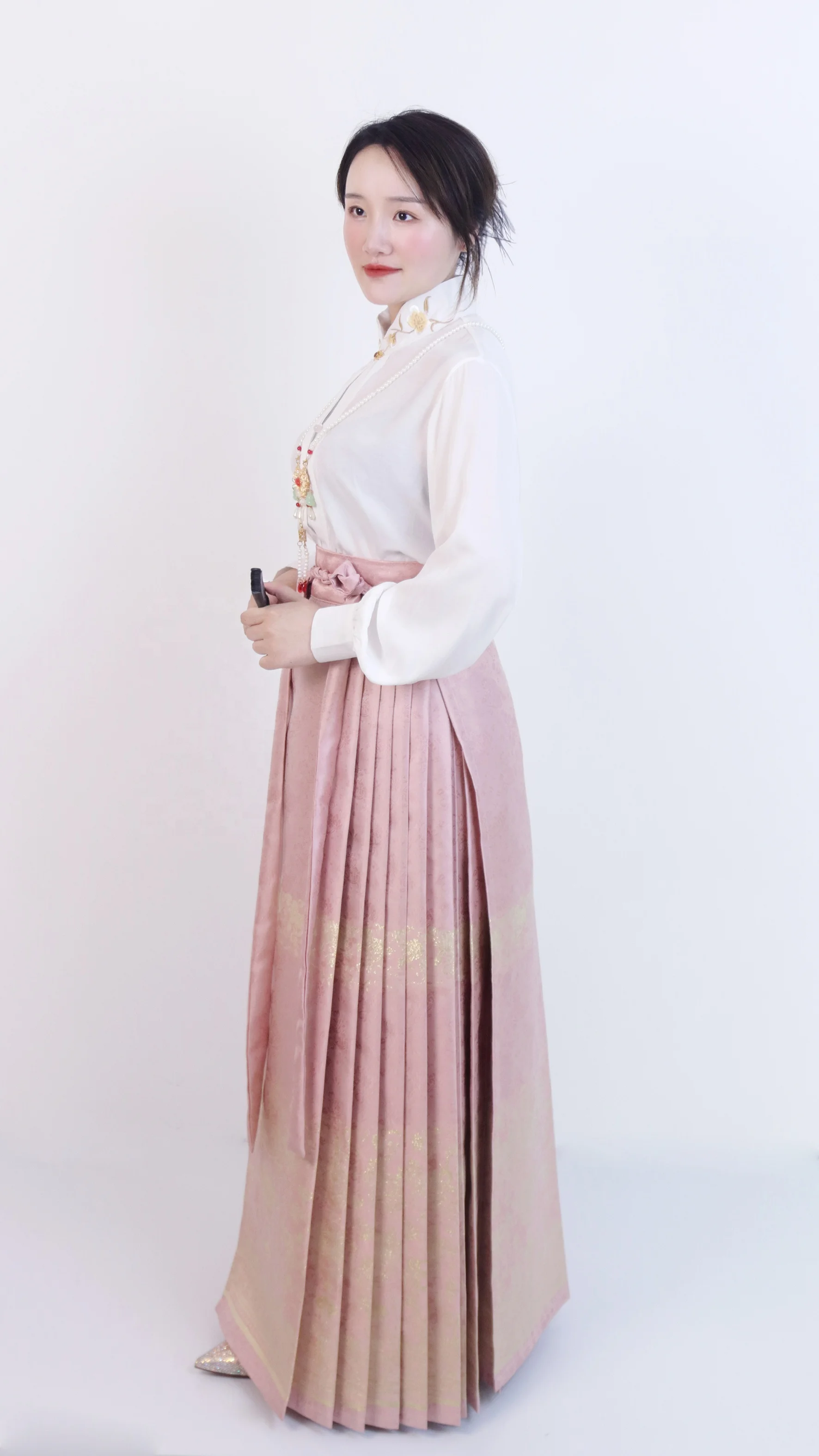 Skirt Hanfu Tang Embroidery Gold Big Sleeve Shirt Wide Sleeve Flow Fairy Skirt