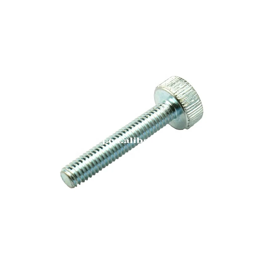 Galvanized Cylinder Head Straight Grain knurled Bolt Screw