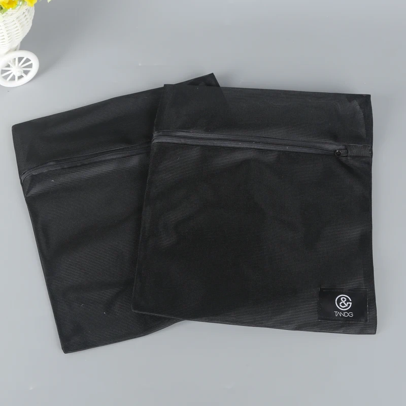 Black Customized Logo Mesh Dirty Lingerie Commercial Laundry Bags For pet Use