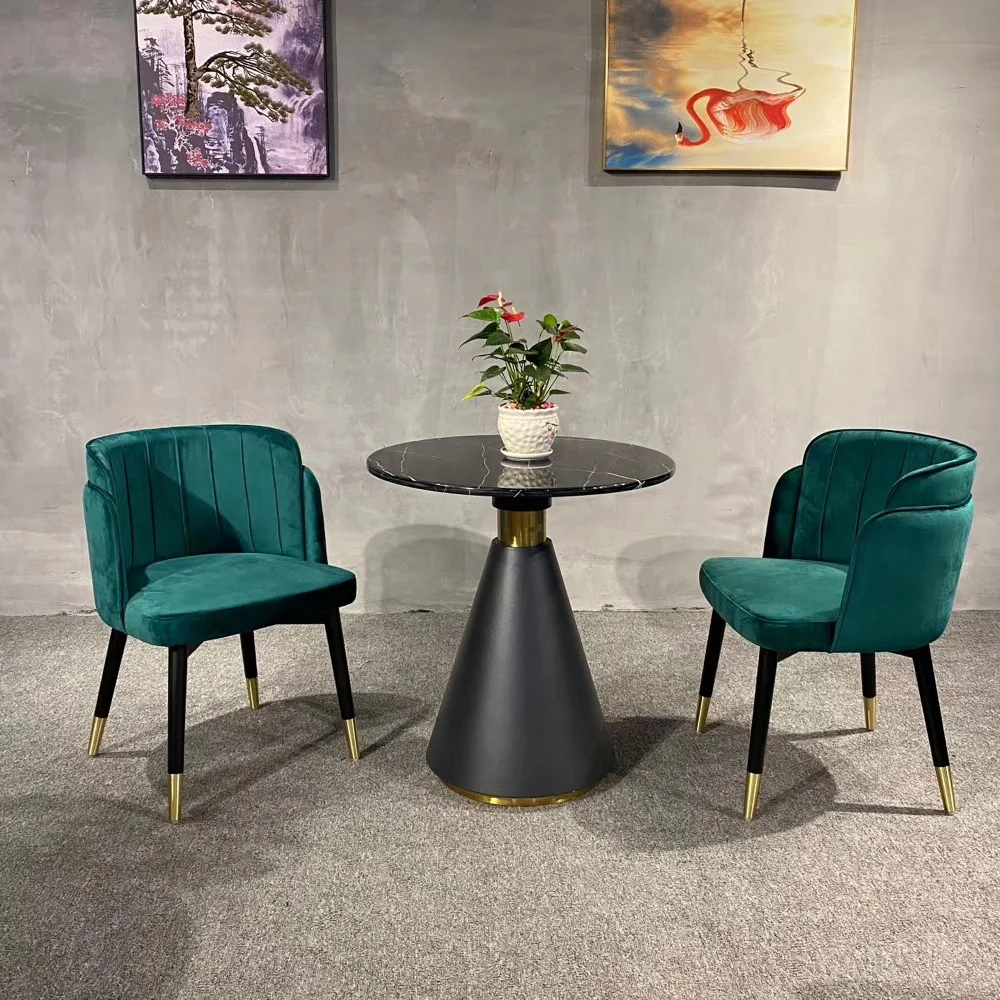 (SP-EC204) Creative metal wooden dining chair for western restaurant