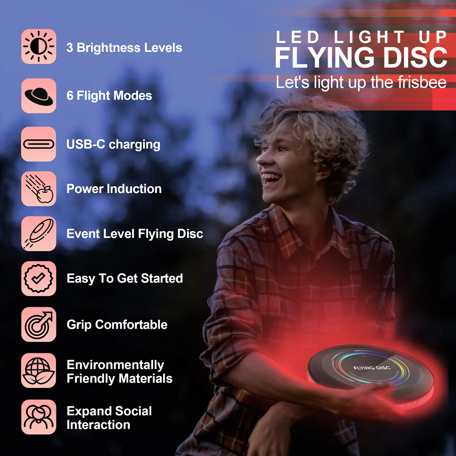 Ultimate Frisbeed Пользовательские Светящиеся в темноте 360 светодиоды frisbeed чрезвычайно яркие игры с летающими дисками и светодиодными огнями