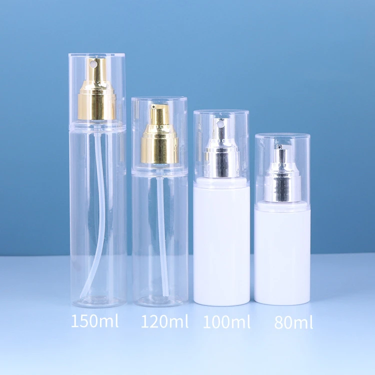 80ml 100ml 120ml Cosmetic lotion bottle eco friendly spray packaging bottle PET plastic container bottles