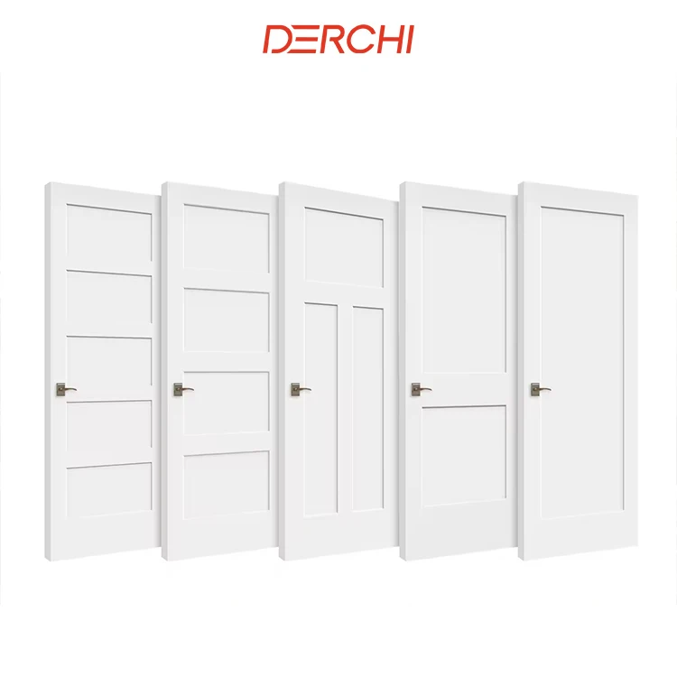 Wholesale Factory Price Minimalist Slab Customized Sound Proof Apartment Solid Wood Interior Door Mdf Pine Solid Slab Doors