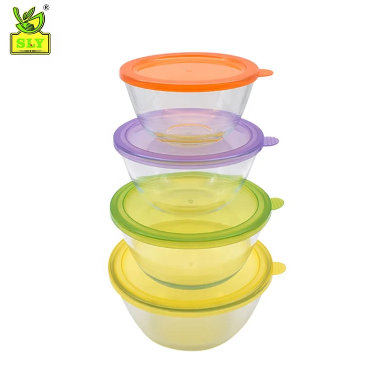  Набор микшерных тарелок Pyrex Smart Essentials включая закрывающиеся крышки (прозрачные) 8