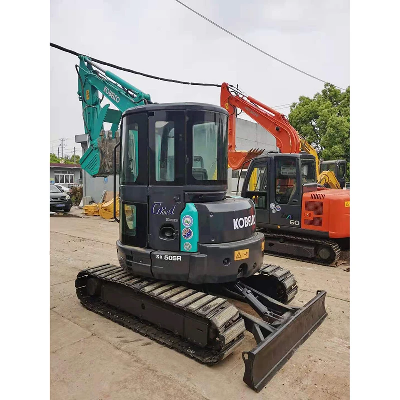 SK50SR Belt Crusher Sale Micro Construction Equipment Pipe Tilt Relief Valve Cheapest Used Japanese Kobelco Digger Excavators