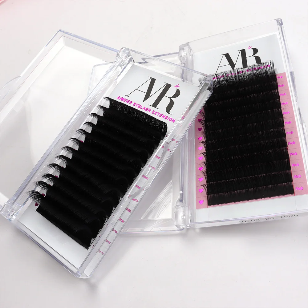Cashmere Lashes Extension C D Curl Classic Eyelash Extension Volume Lashes Tray Russian Volume Matte Eyelashes