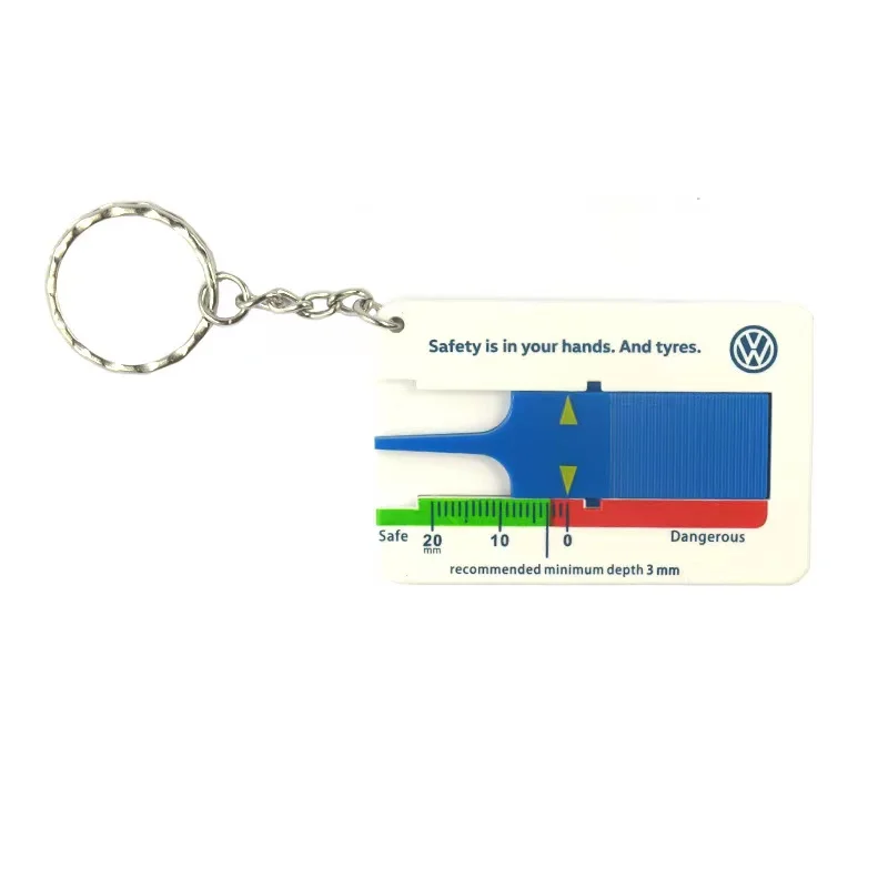 Metric Car Caliper and Motorcycle Trailer Wheel Measure Tool Plastic PP Tyre Tread Depth Gauge