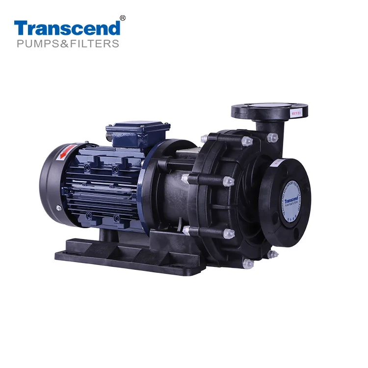 Transcend TMP 1/2HP-5HP Horizontal Fluoroplastic chemical centrifugal pump for Sulphuric Acid pump polypropylene mag drive pump