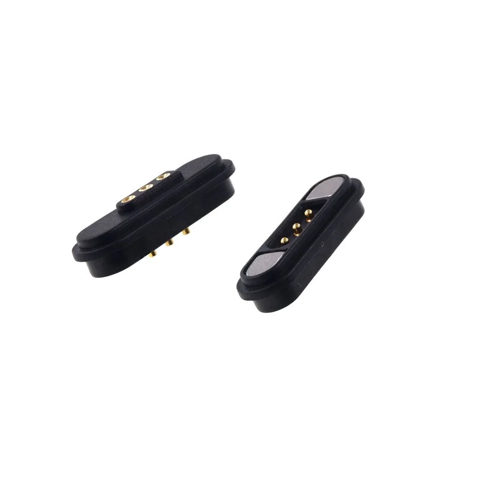 Customized Design 2 3 4 5 6 7 8 9 Pin Gold Plating  Pogo Pin Magnetic Connector Mating Usb Cable Dc Charge Magnetic Connector