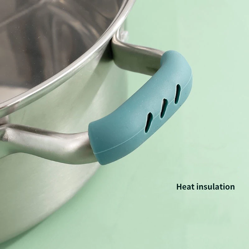 Wholesale Pot Handle Sleeve Silicone Assist Handle Holder Grip Cast Iron Skillet Handle Covers Gloves Non Slip Pot Grip