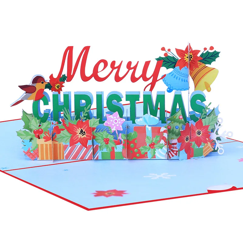 Hot Selling Wholesale Tiktok Trend Handmade Greeting Cards Flower Hot Sale Pop Up 3D Cards
