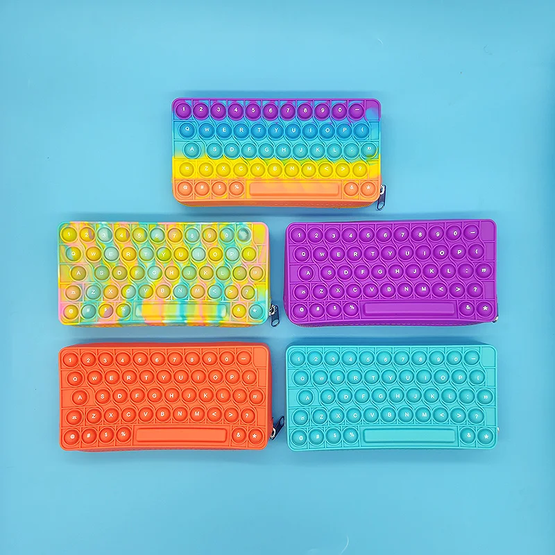 Оптовая продажа, новая силиконовая Сумочка, пенал, пузырьковый Поппер, сенсорный Поппер, кошелек, сумка, сумки