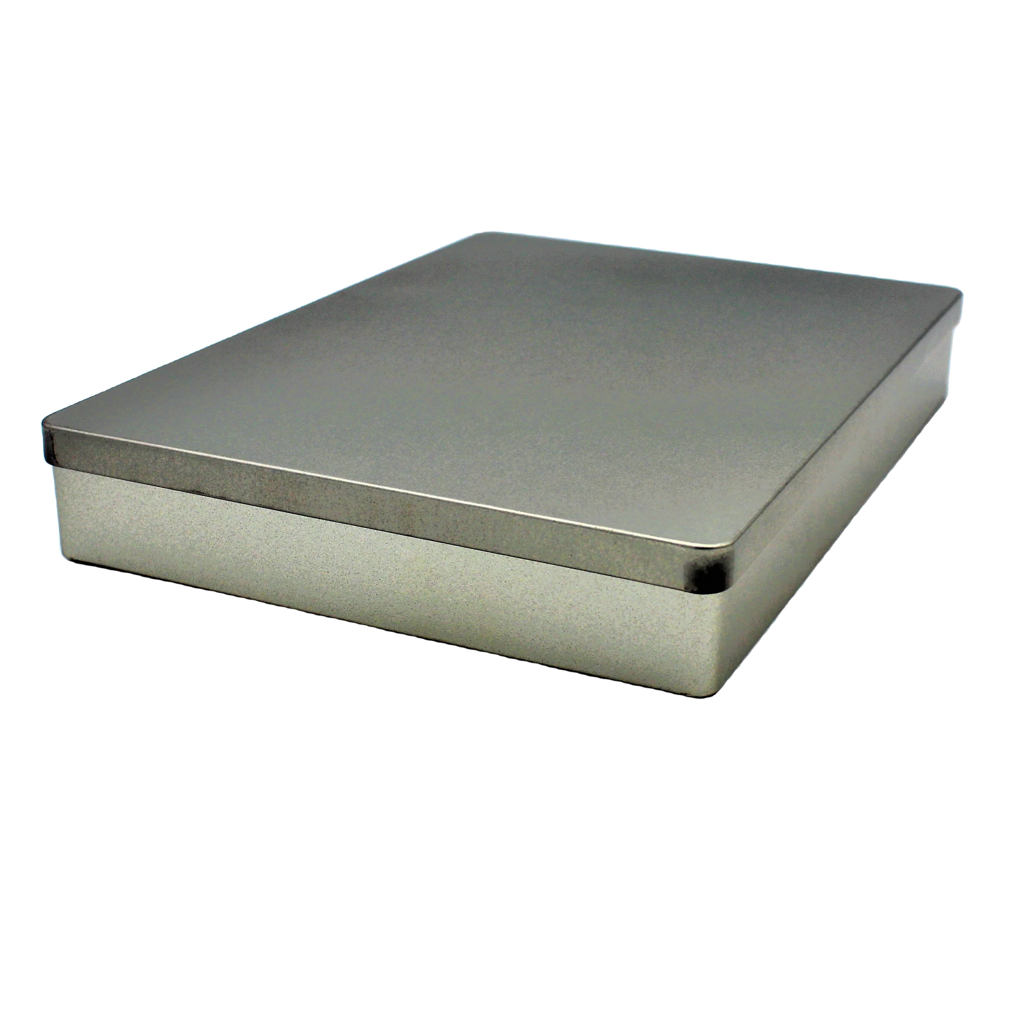 Металлическая Прямоугольная пустая коробка для печенья, Подарочные жестяные коробки для тортов, бисквитов