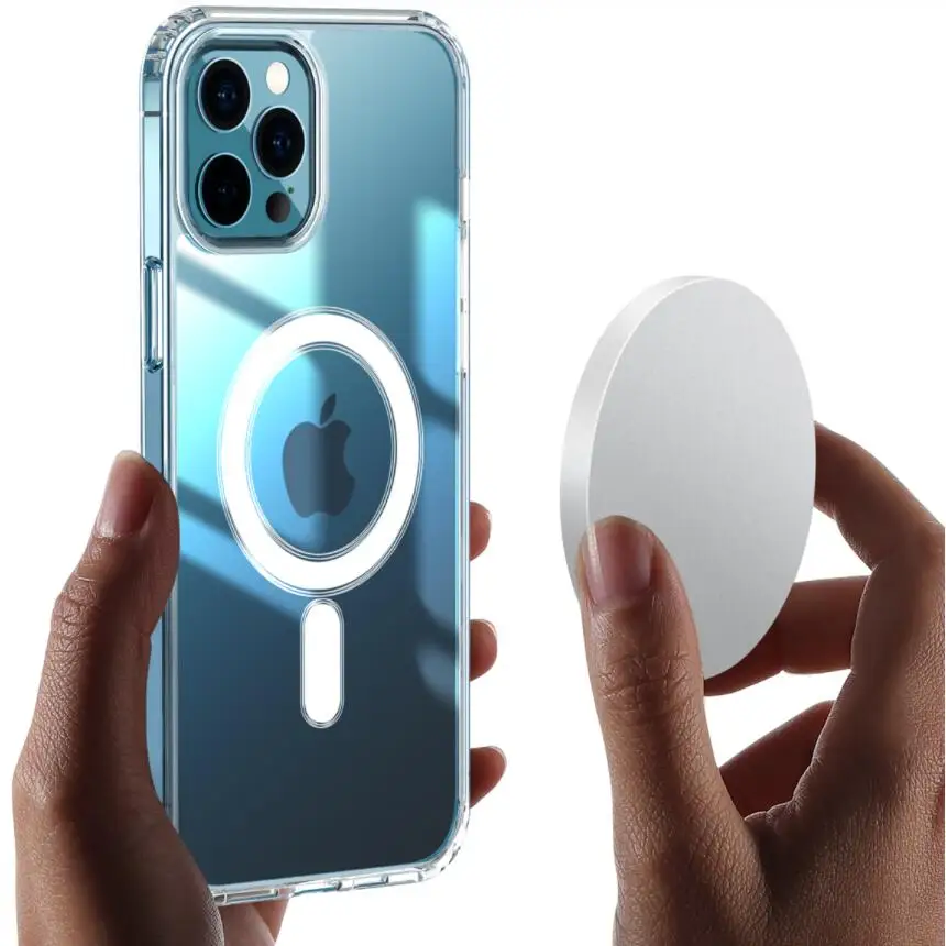 2020 Custom Transparent Thin shell Magsafing Magnetic Clear mobile Phone Case for iphone 12/iphone 12 mini/iphone 12 pro max
