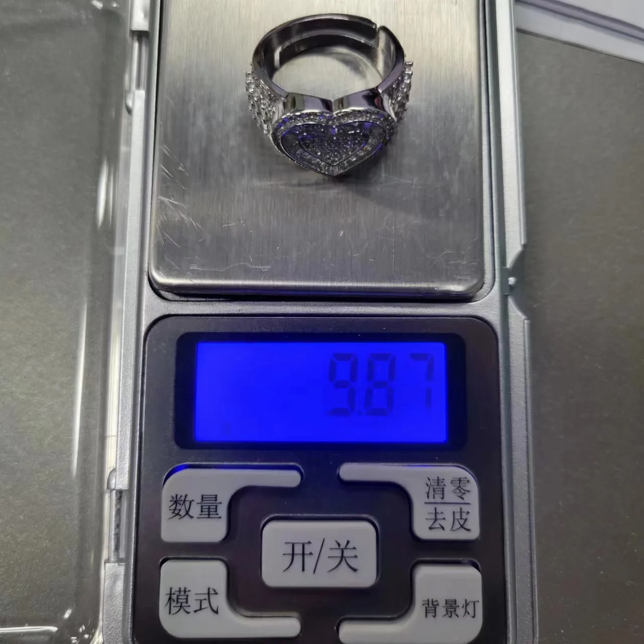 Luxury 100% 925 Sterling Silver Ring Trendy Color 5A Cubic Zirconia Heart Shape Silver Gift Rings jewelry Women