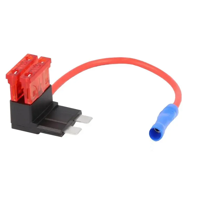 12V Car Add-a-circuit Fuse TAP Adapter With 5 Amp Low Profile Mini Blade Fuse Set For Cars Trucks Boats