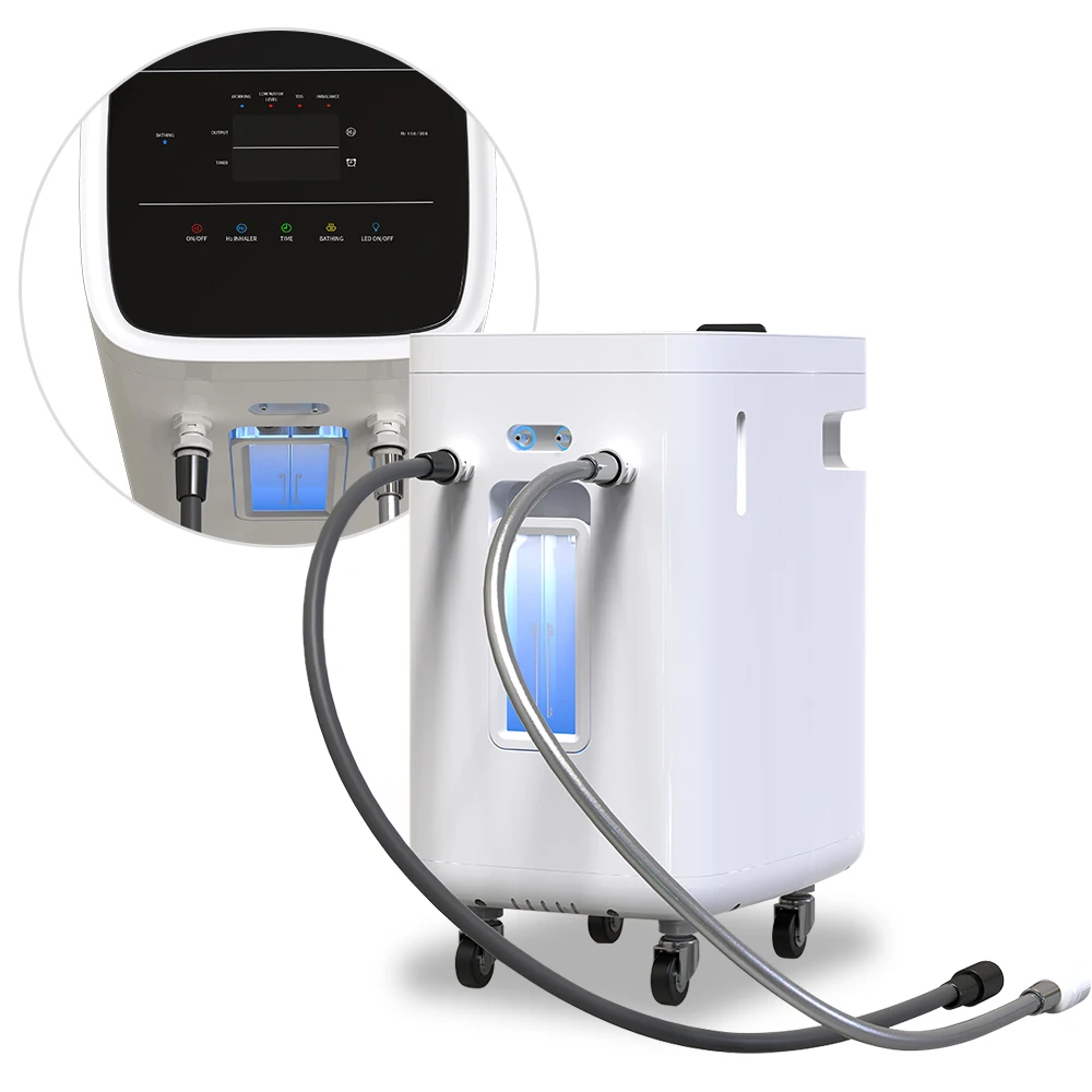 Wheel Design Hydrogen Water Bath Generator 3 in 1 Hydrogen Inhaler Machines 300ml Home Bathing Equipment Hydrogen Water Molecule
