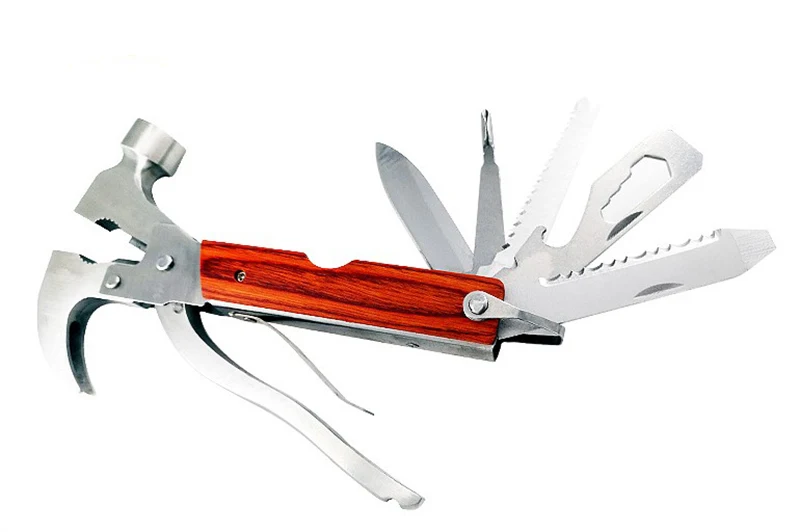 Plier,Pocket Screwdriver Bottle Opener,Survival Camping Claw Knife,Hand Saw,Car Safety Air Hammer