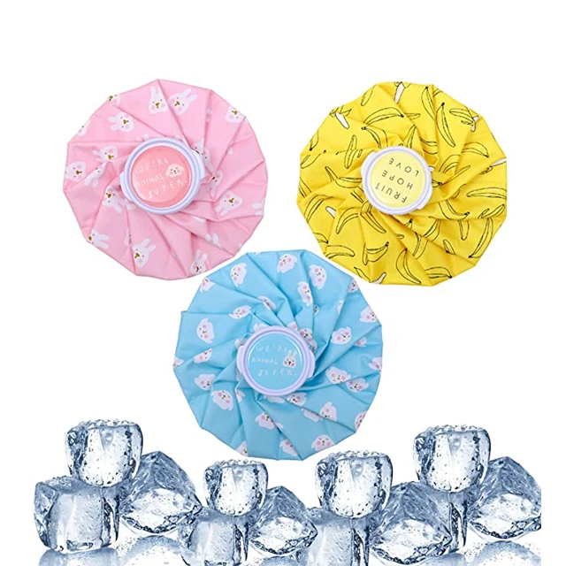 Printing 6 inch 7 inch plastic bag ice cube freezer bags medical Ice Pack for Injuries Reusable Screw Top Ice Bag