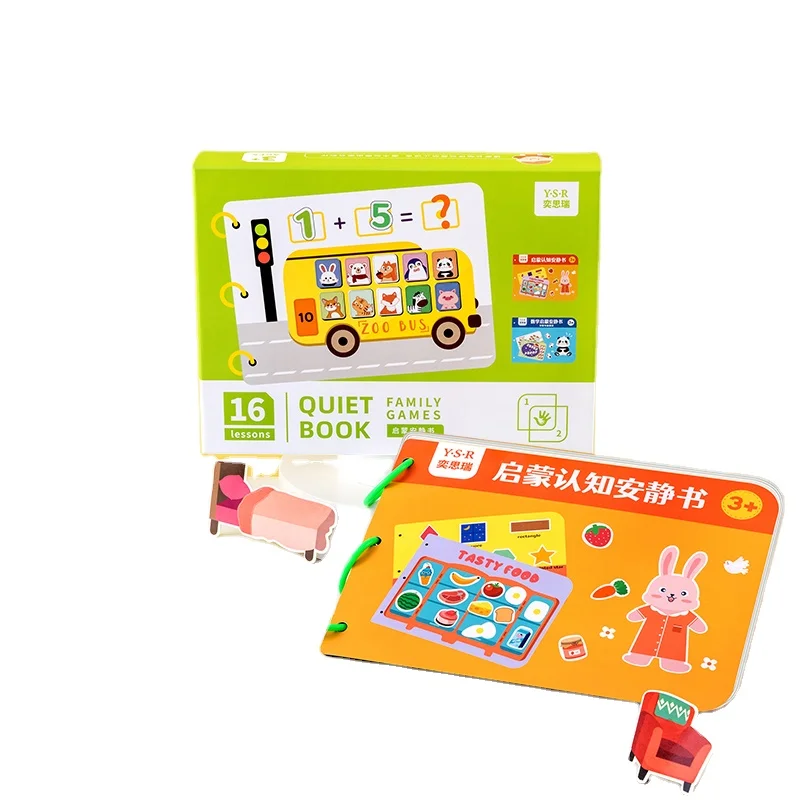 16 Themes Educational Learning Autism Preschool Activity Binder Board Montessori Toys Toddler Children Busy Book for Kids