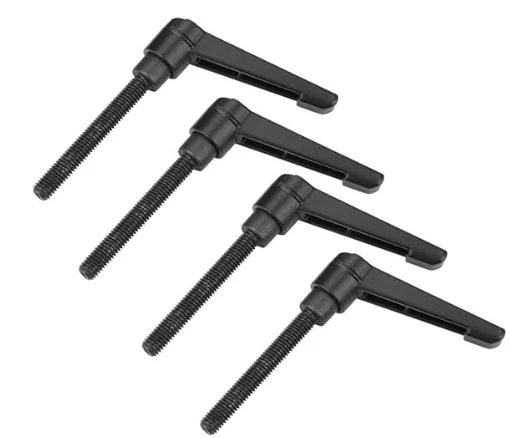 M5-M16 Clamping Lever Handle Metal Machine Knobs Adjustable Fixing Handle Stainless Steel M8 Male Thread Clamp Handle(20MM)