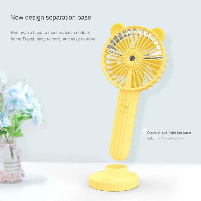 Battery Portable Water Spray Mist Fan Electric USB Rechargeable Handheld Mini Fan Cooling Air Conditioner Humidifier Fan