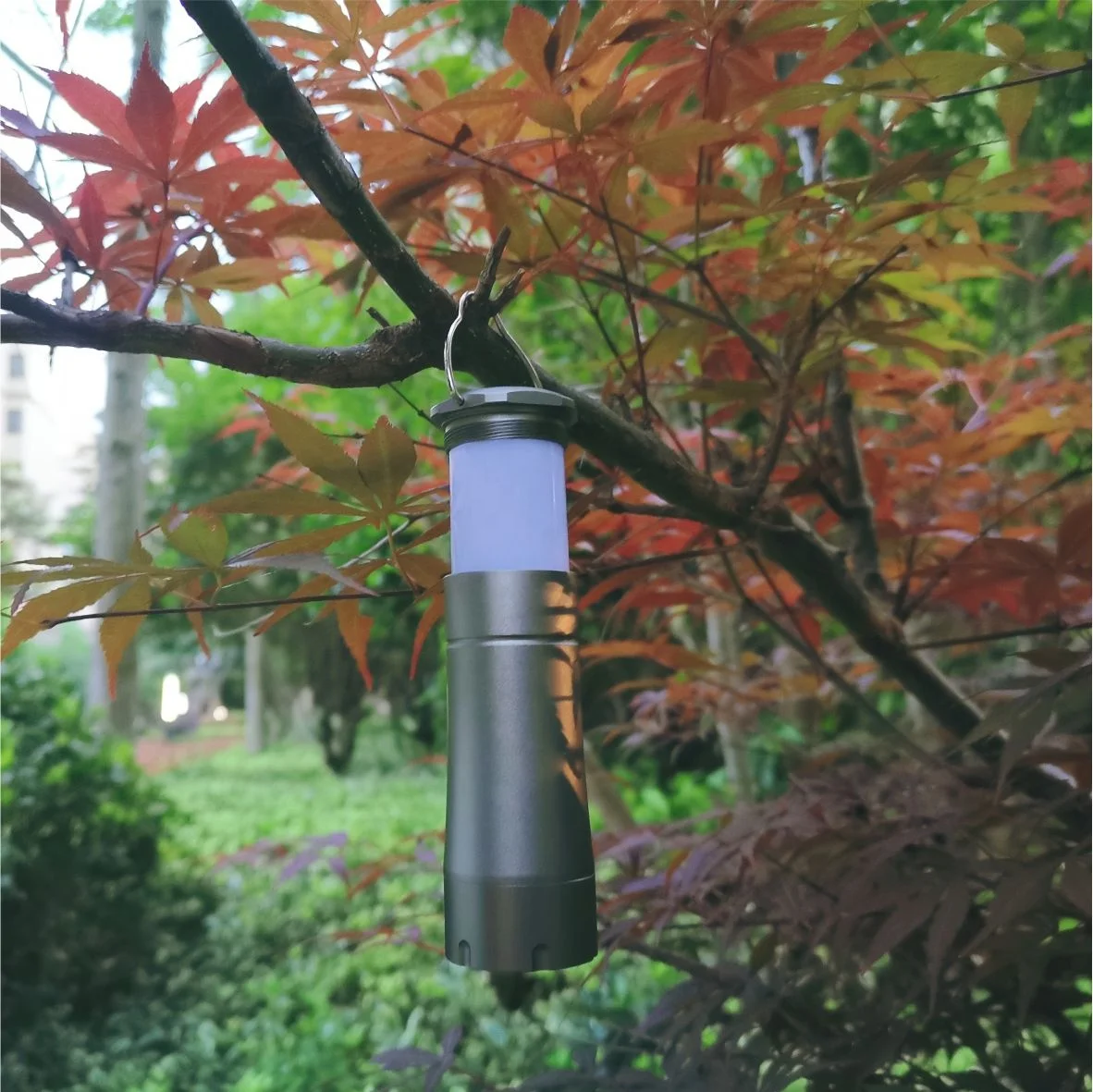 Dual Function Lantern&Flashlight Led Camping Lights Camp Lantern Outdoor  Portable Waterproof Body Lamp Power Item