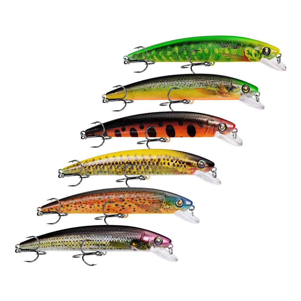 1PCS Jerk Minnow Lures 14CM/19G Sinking Vibration Lure Swimbait Pike Wobblers For Fishing Tackle Wholesale