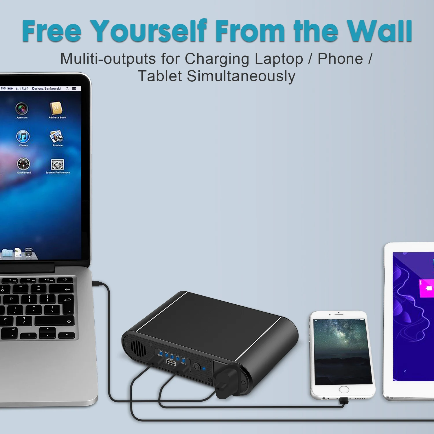 AC 110V 220V 120W PD 45W 31200mah  1000W portable charger laptop casing sharing portable module power banks power station