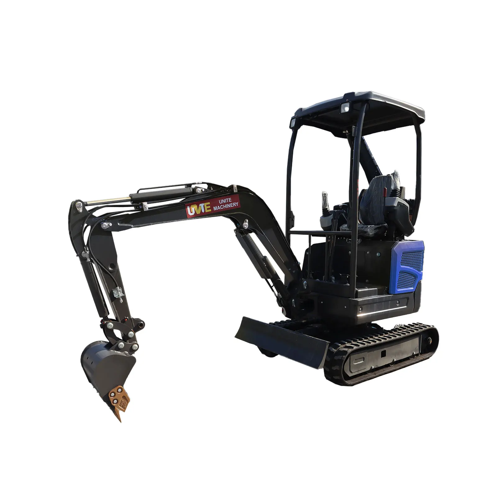 Crawler Mini Excavator 1.5 ton rocker arm small backhoe hydraulic excavator