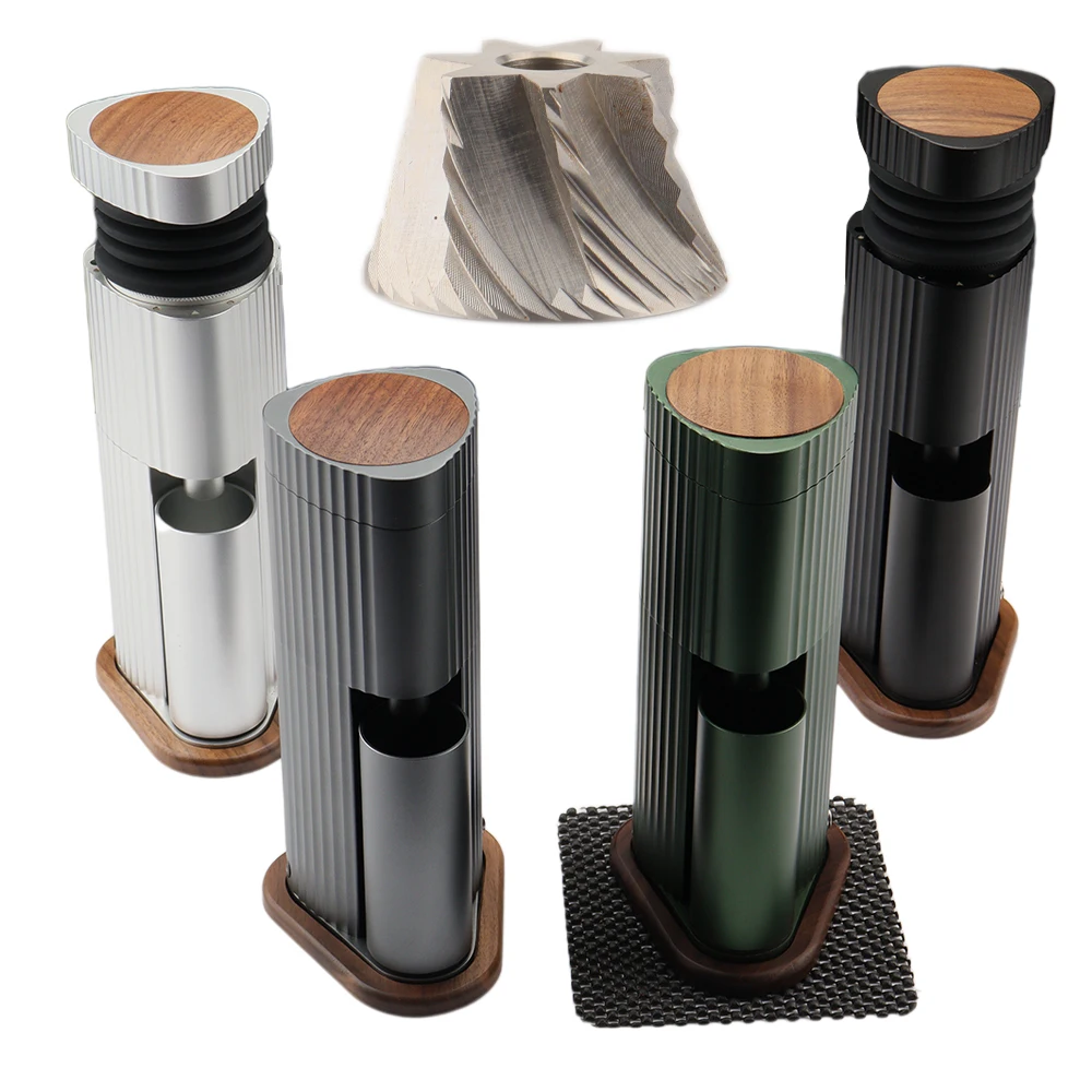 Factory Direct 2022 New Design DC Electric Coffee Grinder include Full Certs Adapter Stainless Steel Conical Burr Good Price
