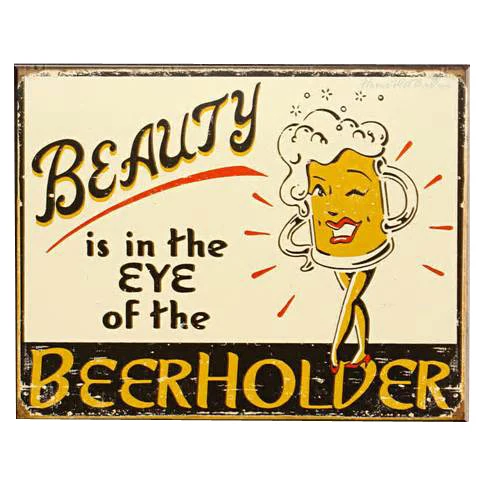 Wholesale vintage decor design full color custom metal tin sign