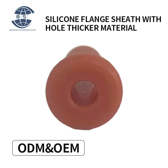 Factory hot sale 10.7mm can be customized caliber high elasticity anti-corrosion wear hollow silicone flange sheath
