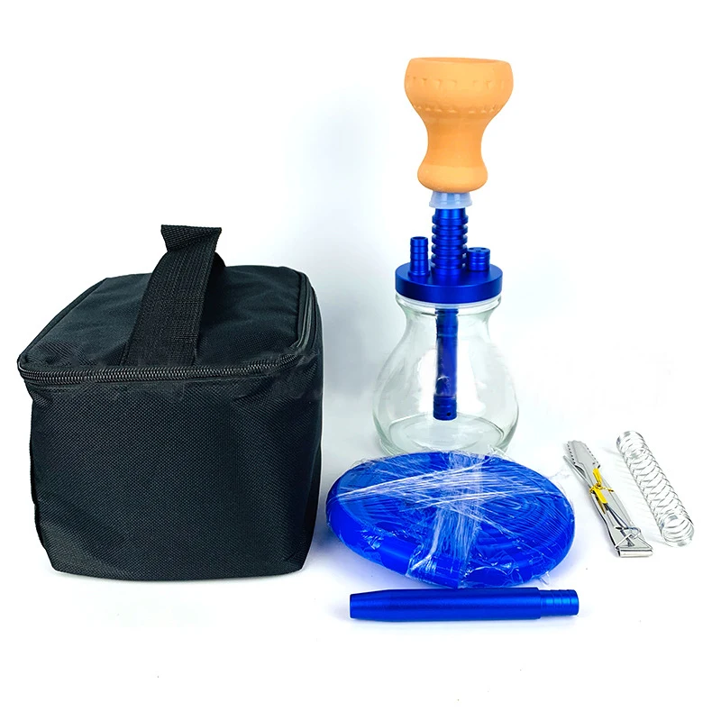 6 colors chicha complet wholesale shisha hookah cup glass aluminium alloy hookah set custom logo