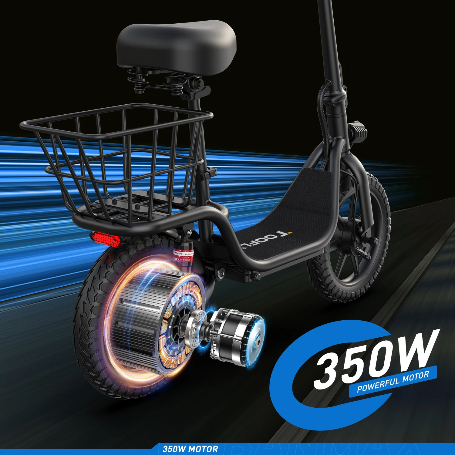 Adults 14inch 350w 48V 230km/h Electric Scooter