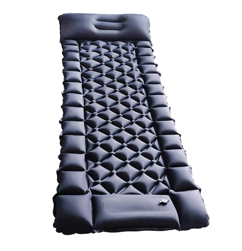 ZJFIT Ultralight Tpu Compact Lightweight Inflatable Air Bed Cushion Sleeping Mat Air Mattress Camping Sleeping Pad