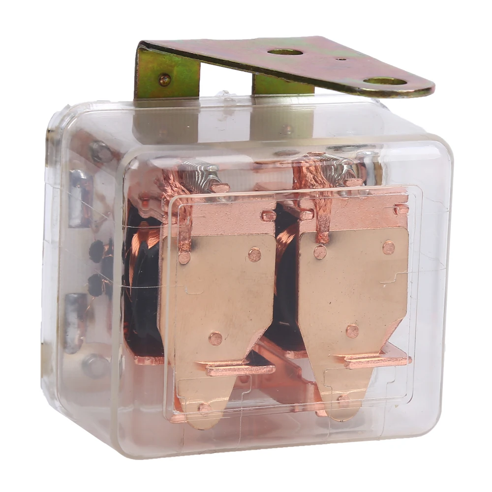 Relay auto 12v 24v 30a switch 2 form A contact form transparent standard car starter auto relay