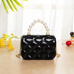 New Style Pvc Chain Shoulder Messenger Mini Lipstick Bag Ladies Purse Jelly Wallet