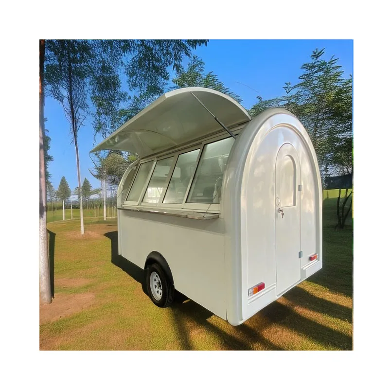 Customized Mobile Coffee Truck Food Cart Mini Hot Dogs Cart Mobile Food Trucks Ice Cream Cart Trucks Food Trailer